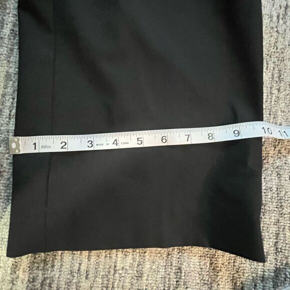 Eddie Bauer Women’s Size 8 Wool Blend Dress Pants Black Wide Leg Trousers - Picture 7 of 9